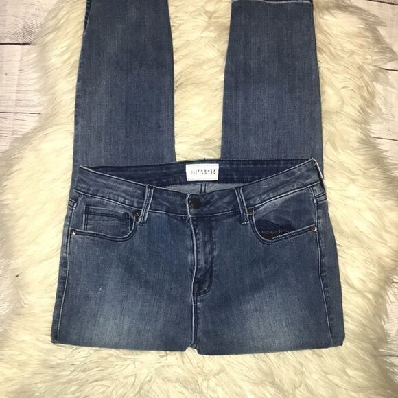 Parker Smith Denim Cropped Jeans Ankle Slit - Picture 2 of 8